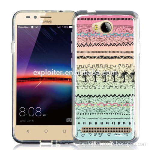 China ultra slim soft plastic epoxy cell phone case for huawei y3ii
